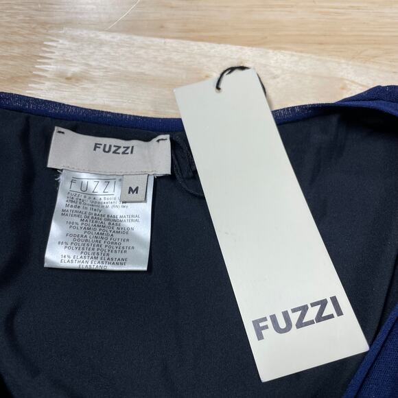 Fuzzi Jean Paul Gaultier NWT Long Sleeve Asymmetrical Maxi Dress Velvet Size M - Picture 5 of 12